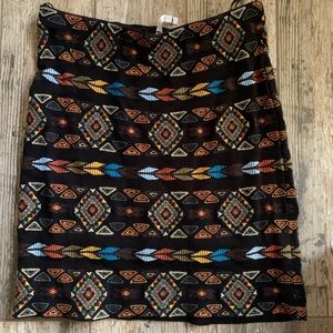 Willow & Clay Tribal Print Skirt